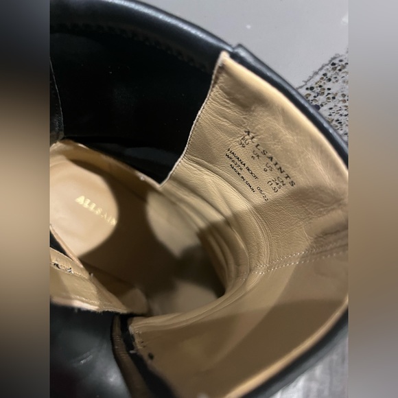 Authentic Allsaints Havana Platform Leather Boots - Picture 4 of 7